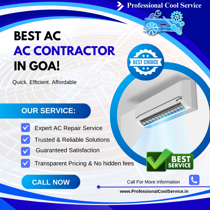 Expert Reliable & Best Top AC Contractor Services in Goa - Professional Cool Service